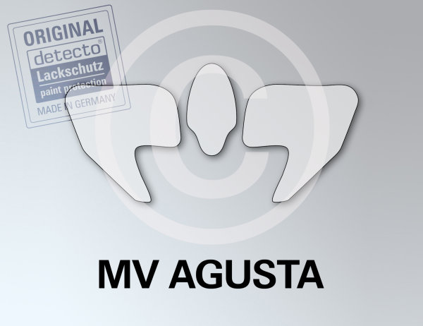 Lackschutzfolien Set 3-teilig MV Agusta Brutale 989 Bj. ab 08