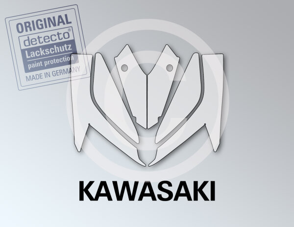 Lackschutzfolien Set Frontmaske 6-teilig Kawasaki Z 1000 Bj. 14-25