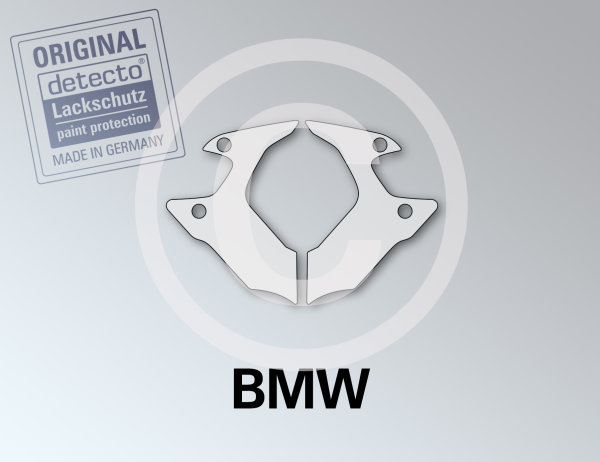 Lackschutzfolien Set Kühlerblende 2-teilig BMW R 1250 GS (Motorsport / Blackstorm-Nachtschwarz) Bj. 19-20