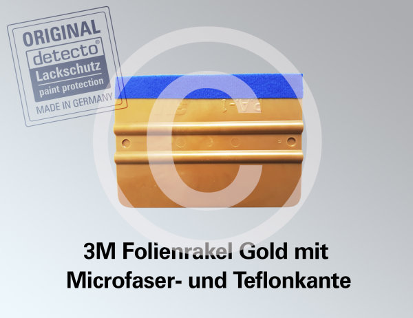 3M Folienrakel Gold mit Microfaser- und Teflonkante