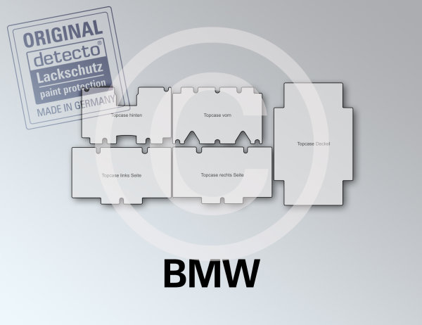 Lackschutzfolien Set Topcase 5-teilig BMW R 1250 GS Adventure Bj. ab 19