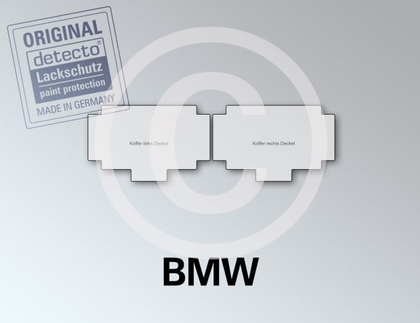 Lackschutzfolien Set Koffer (Deckel) 2-teilig BMW R 1200 GS Adventure Bj. 14-18
