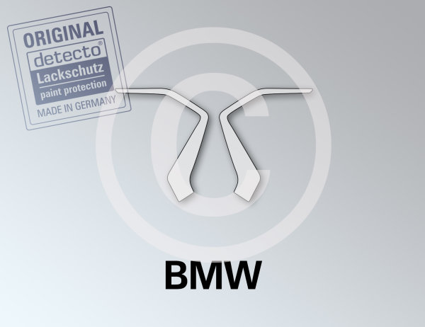 Lackschutzfolien Set Kühlerblende 2-teilig BMW R 1250 GS (Lightwhite uni) Bj. 19-23