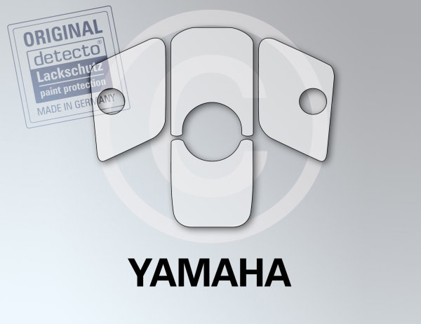 Lackschutzfolien Set Tankrucksack 4-teilig (mit Logoausschnitt) Yamaha FJR 1300 A Bj. 00-05